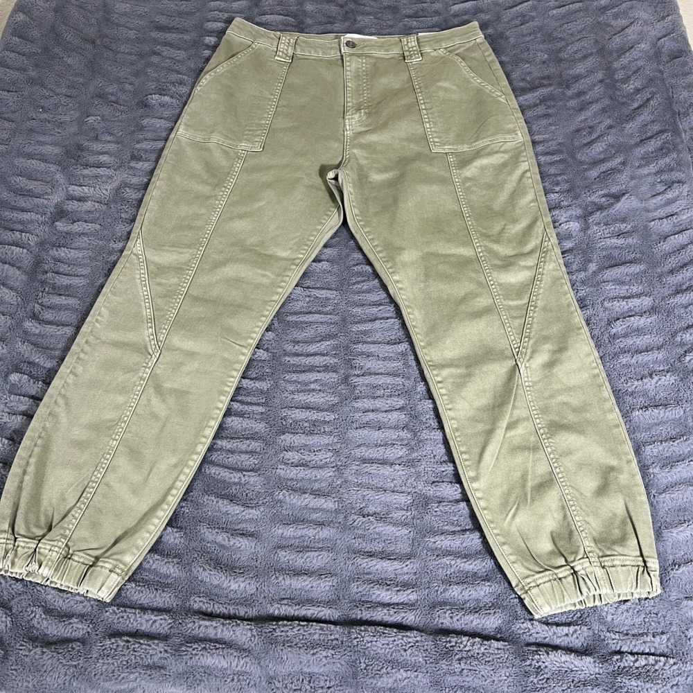 KanCan Olive Green High Rise Tapered Jogger Pants KC7927OV Size 15/31 Womens